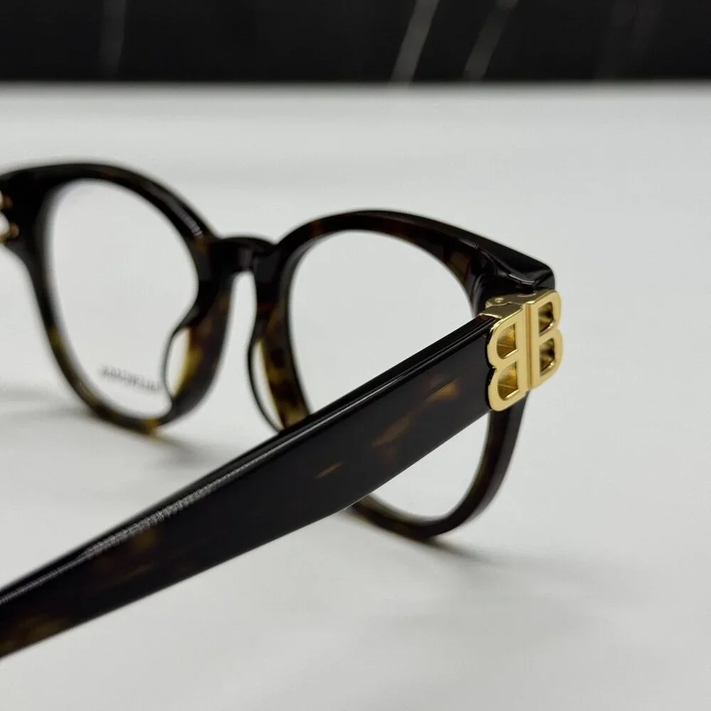 NEW BALENCIAGA BB0173O 002 ROUND HAVANA WOMEN EYEGLASSES BALENCIAGA